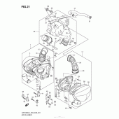 Схема узла: Воздушный фильтр (Vzr1800L3 E33) для Suzuki VZR1800 Boulevard M109R
