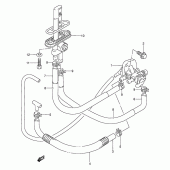 Схема узла: Топливный кран для Suzuki GS500