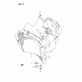 Схема вузла: Радіатор для Suzuki GSX-R750