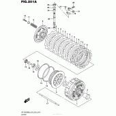Схема узла: Сцепление для Suzuki DR-Z400 DR-Z400SM