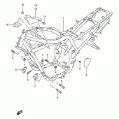 Схема вузла: Рама (Gsf600st/sut) для Suzuki GSF600 Bandit