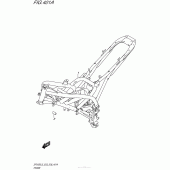 Схема вузла: Рама (Sfv650L5 E03) для Suzuki SFV650 Gladius