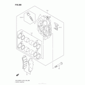Схема узла: Передний тормозной суппорт для Suzuki GSX-R600