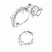 Схема узла: Крышка картера, правая для Suzuki GS1000