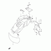 Схема узла: Заднее крыло для Suzuki GSX-R600