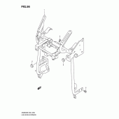 Схема узла: Кронштейн переднего обтекателя для Suzuki AN650 Burgman (EU analogue of SkyWave)