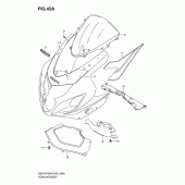 Схема вузла: Передній обтічник (Model k5) для Suzuki GSX-R750