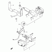 Схема вузла: Поворотники (Model r) для Suzuki DR650 DR650RE