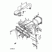 Схема узла: Воздушный фильтр (Model l) для Suzuki GSX-R750