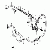 Схема узла: Топливный кран для Suzuki DR800