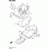 Схема вузла: Багажник для шолома для Suzuki AN400 Burgman (EU analogue of SkyWave)