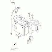Схема вузла: Акумулятор для Suzuki GSX1400