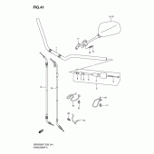 Схема вузла: Кермо & Тросики для Suzuki GSF650 Bandit S