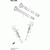 Схема вузла: Розподільний вал & Клапан для Suzuki GSX-R600