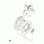 Схема узла: Привод стартера для Suzuki DR650 DR650SE