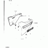 Схема узла: Боковые панели (Model x) для Suzuki GS1000