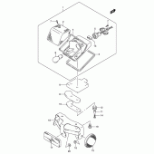 Схема узла: Задний фонарь (Стоп-сигнал) для Suzuki DR-Z250