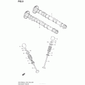 Схема узла: Распредвал & Клапан для Suzuki GSX-R600