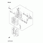 Схема узла: Передний тормозной суппорт для Suzuki UH125 Burgman