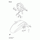 Схема узла: Переднее крыло для Suzuki GSX1400