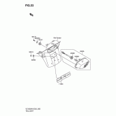 Схема узла: Задний фонарь (Стоп-сигнал) для Suzuki VZ1600 Marauder M1600