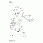 Схема вузла: Передній обтічник (Gs500fhk8) для Suzuki GS500