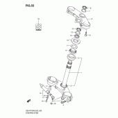 Схема вузла: Рульова траверса для Suzuki GSX-R750