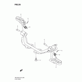 Схема узла: Подножки для Suzuki DR-Z70