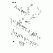Схема вузла: Підніжки для Suzuki LS650 Savage