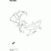 Схема вузла: Передній бічний обтічник Suzuki GSX-R1000