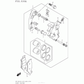 Схема вузла: Передній гальмівний супорт для Suzuki RM-Z450