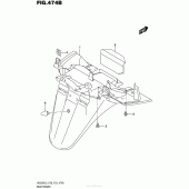 Схема вузла: Rear Fender (Uh200Al5 P33) для Suzuki UH200 Burgman