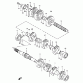 Схема вузла: Трансмісія для Suzuki VS1400 Boulevard S83