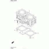 Схема вузла: Циліндр для Suzuki GW250 Inazuma