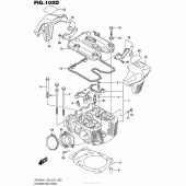Схема вузла: Головка циліндра (Задня) (Vzr1800Bzl7 E33) для Suzuki VZR1800 Boulevard M109R BOSS