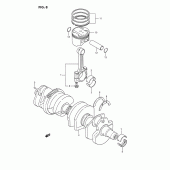 Схема узла: Коленчатый вал & Поршень для Suzuki GSX1100