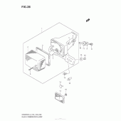 Схема вузла: Задній ліхтар (Стоп-сигнал) для Suzuki DR200 DR200SE