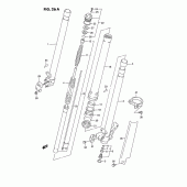 Схема узла: Передняя вилка (Model r) для Suzuki RMX250