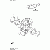 Схема вузла: Демпферна муфта для Suzuki AN650 Burgman (EU analogue of SkyWave)