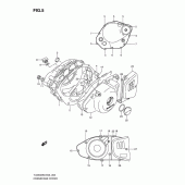 Схема узла: Крышки картера для Suzuki TU250