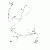 Схема узла: Задний тормозной шланг (Model k3/an650k4/k5) для Suzuki AN650 Burgman (EU analogue of SkyWave)