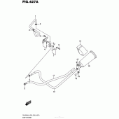 Схема вузла: Система вентиляції бензобака (Dl650Al6 E33) для Suzuki DL650 V-Strom
