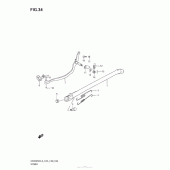 Схема вузла: Підставка для Suzuki DR200 DR200SE