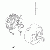 Схема узла: Статор & Ротор для Suzuki TS125