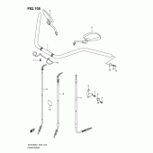 Схема узла: Руль & Тросики (Vlr1800l1 e24) для Suzuki VLR1800 Intruder C1800R/ Boulevard C109R