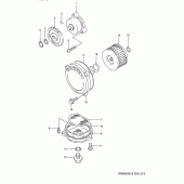 Схема вузла: Масляний насос для Suzuki DR650 DR650S