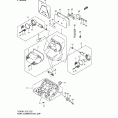 Схема вузла: Задній ліхтар (Стоп-сигнал) (Model k1/k2/k3) для Suzuki VL800 Intruder Volusia