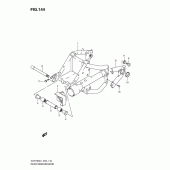Схема вузла: Задній важіль підвіски Suzuki VLR1800 Intruder C1800R/ Boulevard C109R