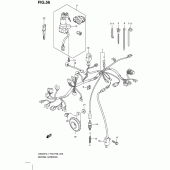Схема вузла: Електропроводка (Gs500fh p33) для Suzuki GS500
