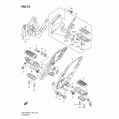 Схема узла: Подножки для Suzuki GSX1300 Hayabusa